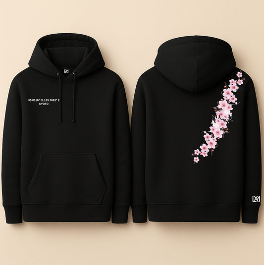 Sakura Drift Hoodie - Midnight
